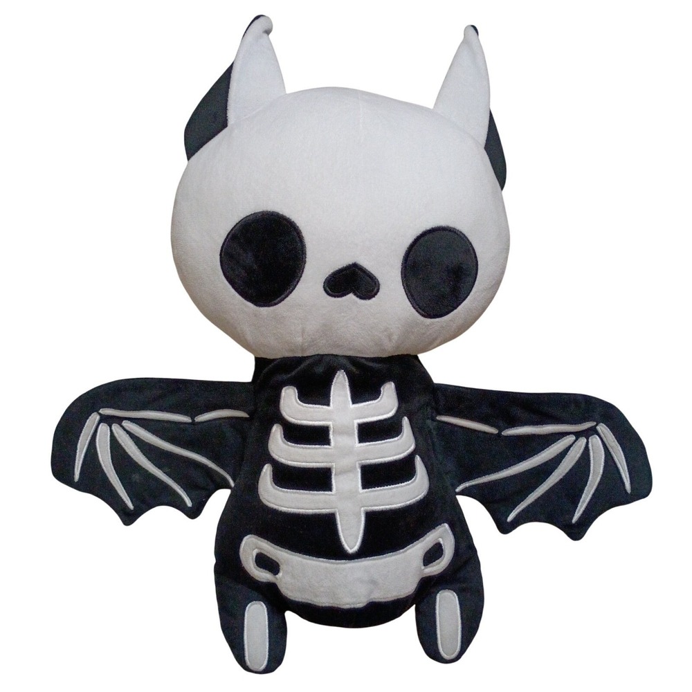 Sleepyville Critters Bat Skeleton Plush Mini Backpack Gothic Spooky Halloween